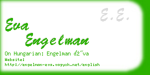 eva engelman business card